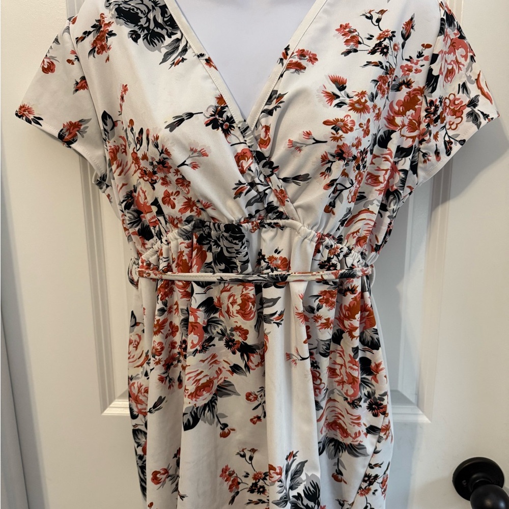 Soft Floral Print mini dress